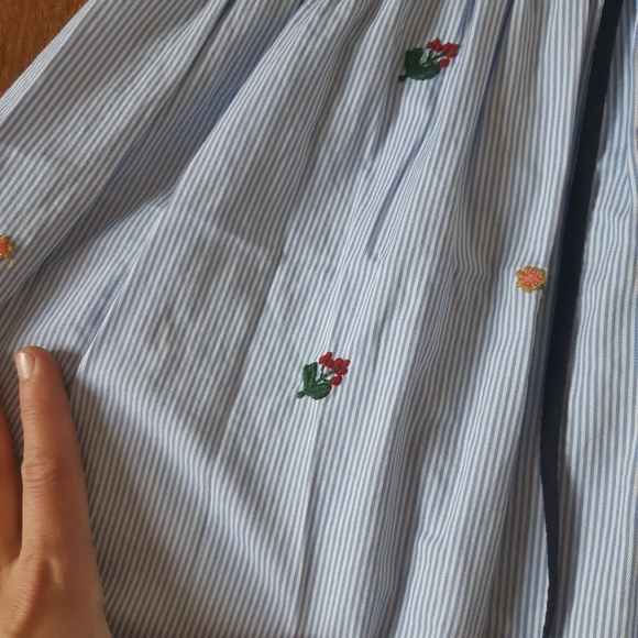 Zara striped and embroidered dress, small - Picture 5 of 5